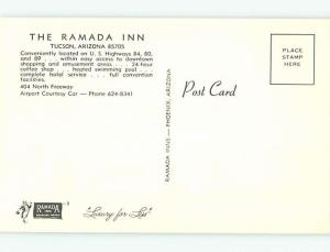 Unused Pre-1980 POOL & RAMADA INN MOTEL Tucson Arizona AZ u0327@