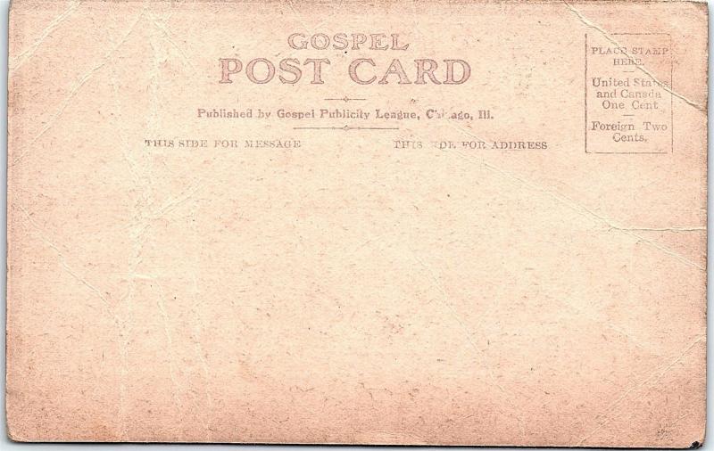 Postcard Gospel Publicity League Come Now! It's The 11th Hour! UDB Q5