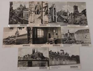 Group of 9  Germany Democratic Republic Tourism Real Photo Postcards J67125