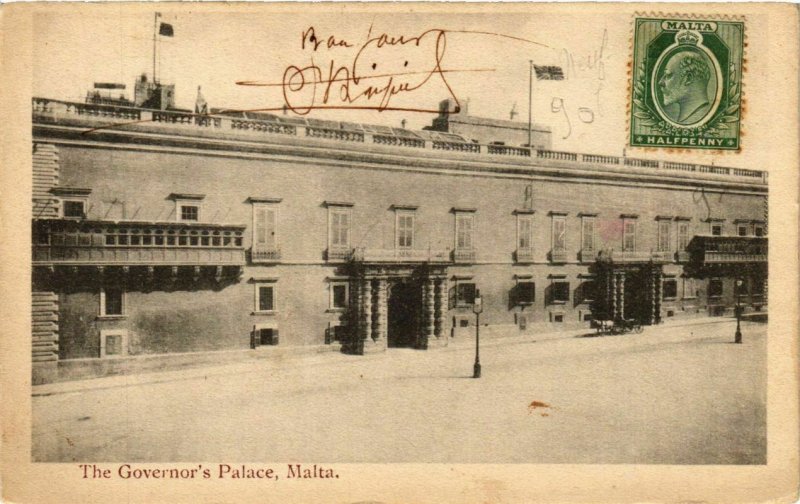 CPA AK MALTA-The Governor's Palace (320155)