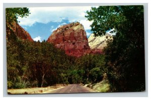 Vintage 1960's Postcard Angel's Landing Zion National Park Southern Utah