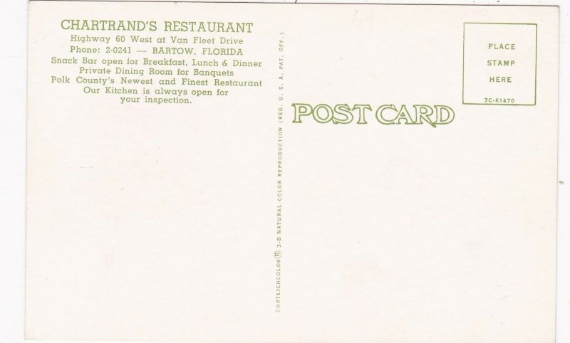 Florida Bartow Chartrand's Restaurant sk4916