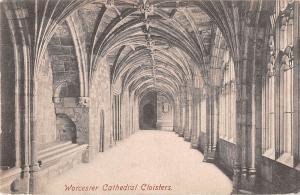 uk25242 worcester cathedral cloisters real photo uk