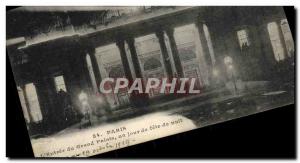 Old Postcard Paris L & # 39Entree the Grand Palais a night fete day