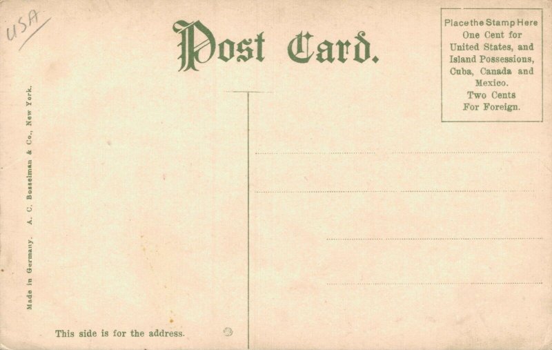 USA - Looking Down Main St. Pawtucket Vintage Postcard 04.15