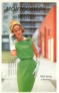 Fashion Advertising Montgomery Ward 1962 Spring Summer Postcard 20-7795