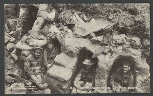 Ca 1916 RPPC* WW1 OFFICIAL WAR REAL PHOTO SHOWS DEFENDING TROOPS IN SEE INFO