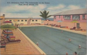 Postcard Swimming Pool Colonnades Ocean Palm Beach Shores FL