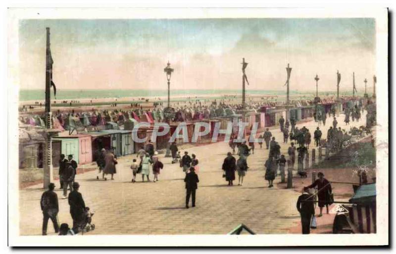 Old Postcard Malo Les Bains Beach and La Digue