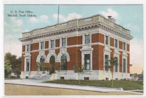 Post Office Mitchell South Dakota 1910c postcard