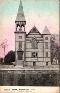 Northwood, IA Iowa   SYNOD CHURCH  Worth County  ca1910's Vintage Postcard