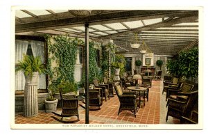 MA - Greenfield. The Weldon Hotel, Sun Parlor