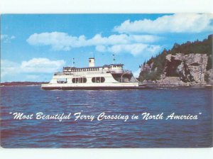 Pre-1980 FERRYBOAT SCENE Burlington Vermont VT AF4033