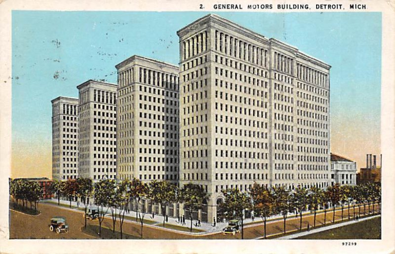 General Motor Building Largest Office Building  - Detroit, Michigan MI