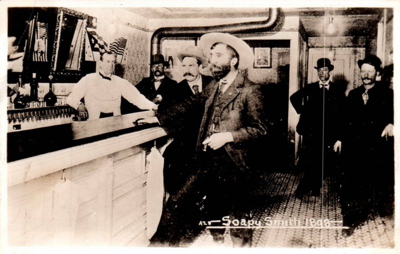 Alaska - Soapy Smith in 1898 - Famous Con Man and Gangster - RPPC - Reproduction