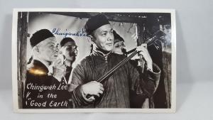 Chingwah Lee in The Good Earth signed vintage EKC postcard