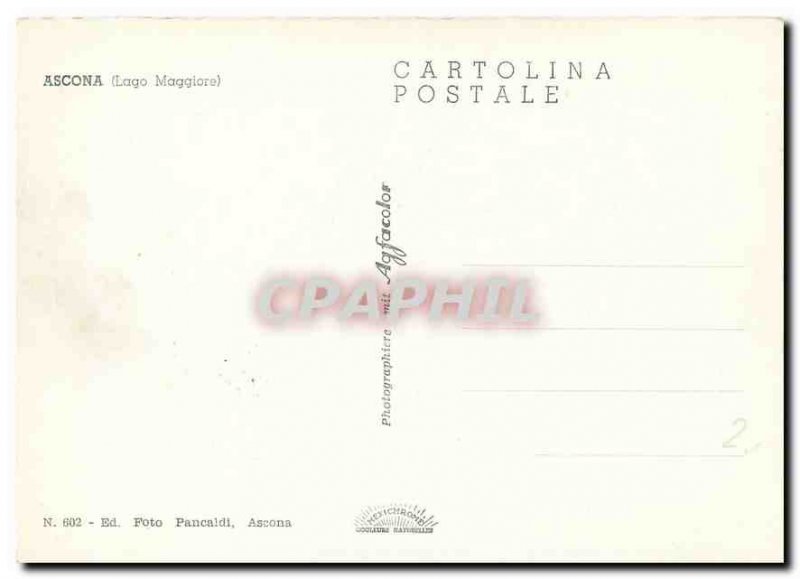 Modern Postcard Ascona Lago Maggiore