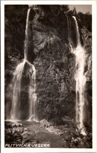 Croatia Plitvicka Jezera Plitvice Lakes National Park Vintage RPPC 09.76