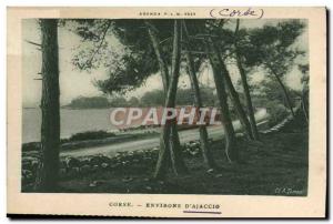 Old Postcard Corsica vicinity D & # 39Ajaccio