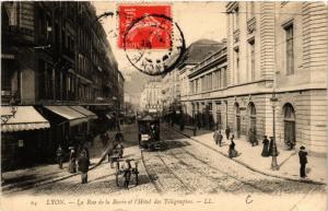 CPA LYON - La Rue de la Barre et l'Hotel des Telegraphes (427075)