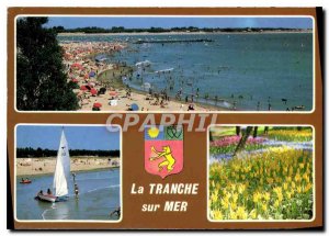 Modern Postcard The Tourist Vandee Tranche sur Mer beach the flower show