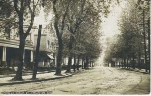 Market Street Parkersburg West Virginia WVA Unused Real Photo Postcard E9