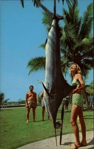 CHROME PC Kona Coast Hawaii HI Giant Marlin Fish BATHING BEAUTY FISHING