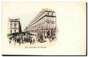 Paris - 1 - Les Arcades Rivoli - Old Postcard