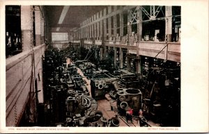 Postcard Machine Shop at Newport News Shipyard, Virginia 