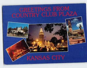 Postcard Greetings From Country Club Plaza, Kansas City, Missouri