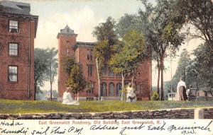 East Greenwich Rhode Island Academy Old Building Antique Postcard K101999