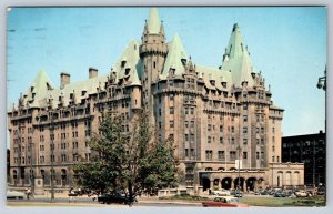 Chateau Laurier, Ottawa, Ontario, 1962 Postcard, Postal Services Slogan Cancel