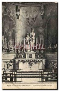 Paris Old Postcard Church of Saint Nicolas des Champs Chapel of the Holy Virgin