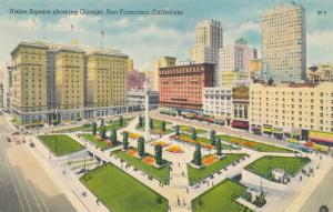 Union Square Entrance to Underground Garage San Francisco CA California - Linen