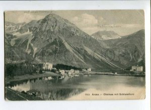 299945 SWITZERLAND AROSA 1908 RPPC to Russia Yekaterinburg Hotel dea Alpes mark