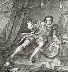 English Actor David Garrick As Richard III Print Victorian 1894 Art DWT2