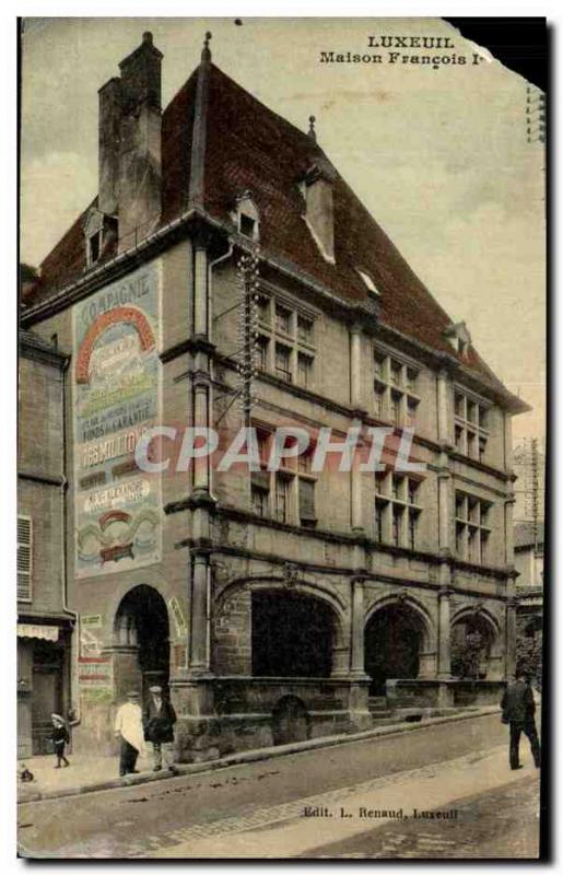 Old Postcard Luxeuil Les Bains House Francois 1er