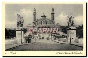 CARTE Postale Old Paris the Jena Bridge and the Trocadero