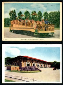 #790a Montreal (2) pcs. Unused Observation Car Full, Chalet atop Mount Royal