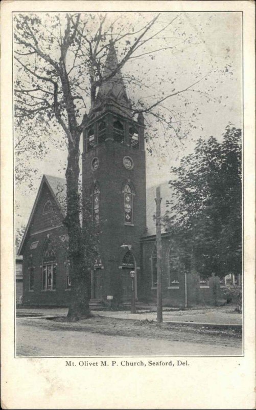 Seaford Delaware DE MP Church c1910 Postcard