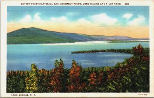 Lake George New York Linen C247