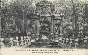 Paris France Medicis Fountain Luxemburgh Garden