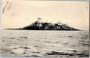 Egg Rock Light Off Lynn Shore, MA c1906 Undivided Back Vintage Postcard B46