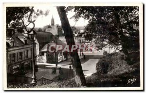 Old Postcard Le Mans Street Wilbur Wright the center the bridge X