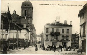 CPA MARMANDE - Place du Marche et Hotel des Postes (251378)