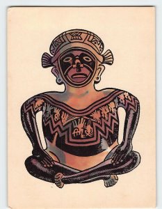 Postcard Ceramica Estilo Huaylas Hand Painted Lima Peru