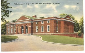 Postcard Wilmington Society Fine Arts Wilmington DE