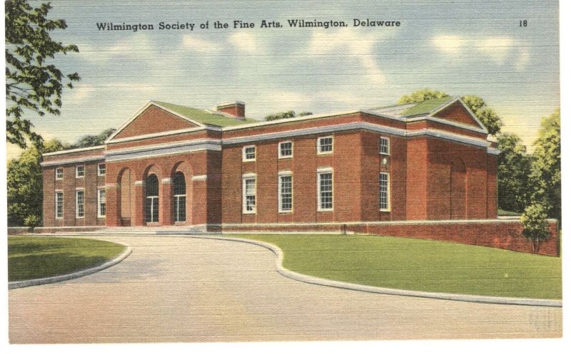 Postcard Wilmington Society Fine Arts Wilmington DE