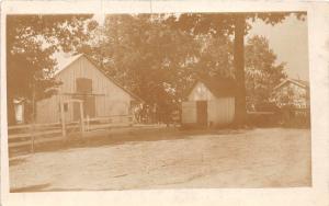 D60/ East Windsor Ohio Real Photo RPPC Postcard c1910 Morgan County Home Barn 2