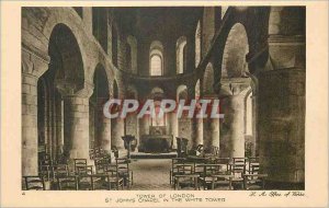'Old London Postcard Tower of London St John''s chapel in the white tower'